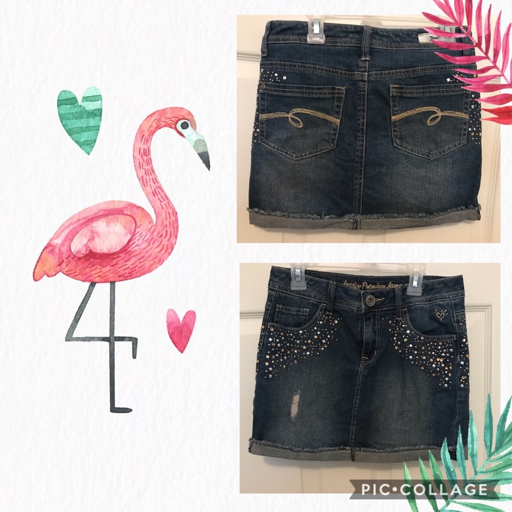 ❣️Justice Girls Skirt Embellished Denim!❣️